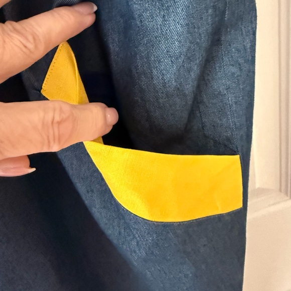 VINTAGE ANNE CRIMMINGS UMI Collections Silk Dress Multicolor with Red Collar - Picture 8 of 8